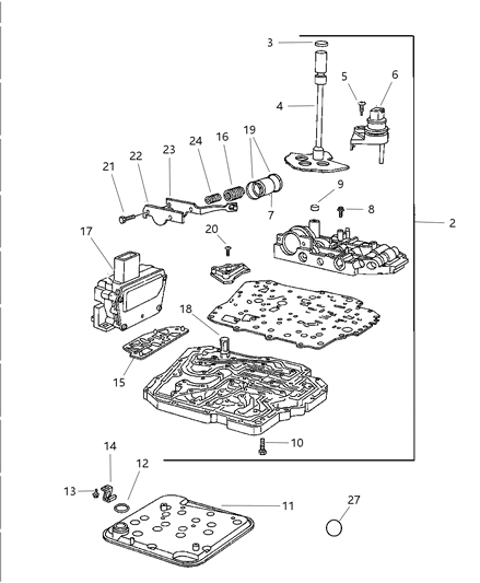 2003 Dodge Intrepid Valve Body Diagram