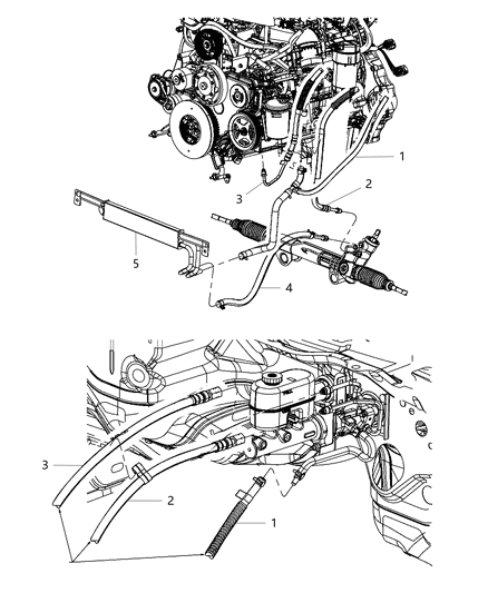 2013 Ram 2500 Cooler-Power Steering Diagram for 55111391AB