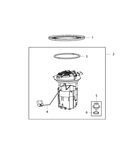 2016 Dodge Journey Fuel Pump Module Front Wheel Drive Diagram