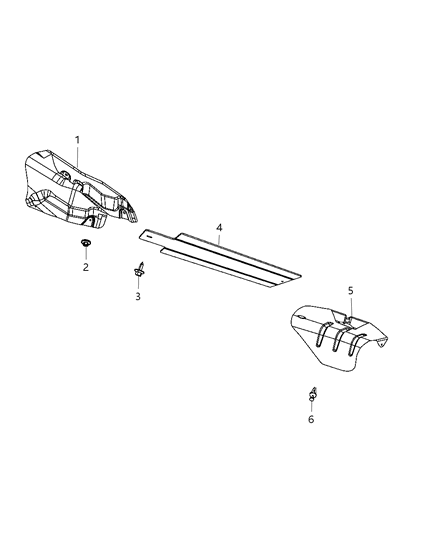 2010 Chrysler PT Cruiser Exhaust System Heat Shield Diagram