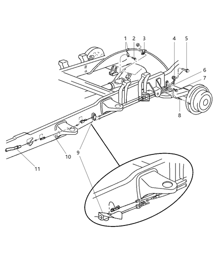 2001 Dodge Ram 1500 Parking Brake Cable Diagram