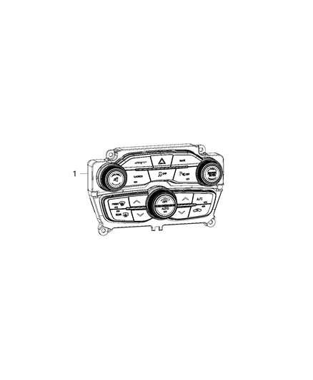 2017 Dodge Challenger Control-Vehicle Feature Controls Diagram for 68293608AC