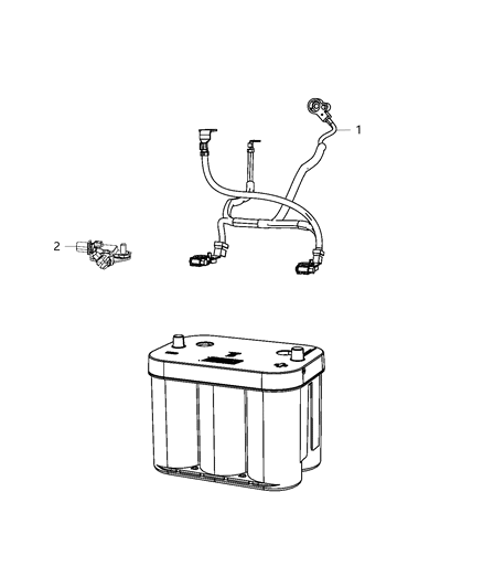 2017 Dodge Journey Battery Wiring Diagram for 68224976AA