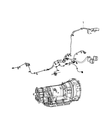 2018 Jeep Wrangler Wiring-Transmission Diagram for 68354177AD