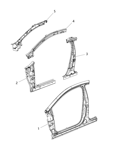 2017 Chrysler 200 Aperture Panel Diagram