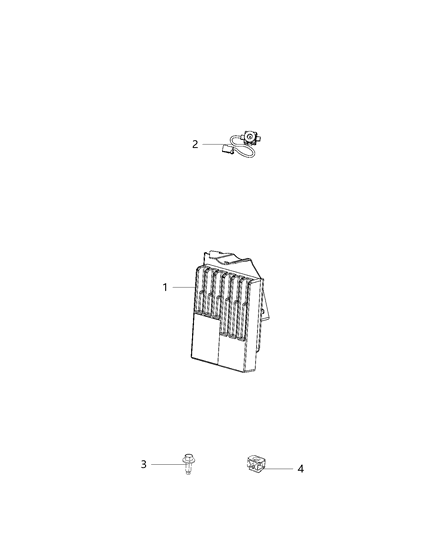 2019 Ram 3500 Cab Chassis Speakers, Amplifier And Sub Woofer Diagram 1