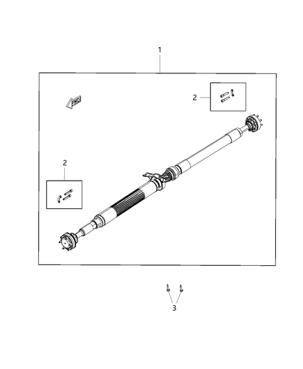 2019 Chrysler 300 Shaft - Drive Diagram 2