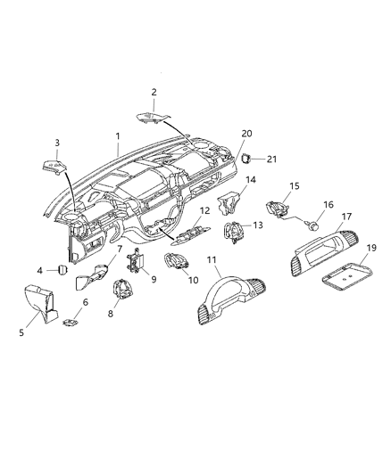 2005 Dodge Sprinter 3500 Instrument Panel Diagram