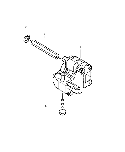 2009 Dodge Avenger Balance Shaft / Oil Pump Assembly Diagram 2