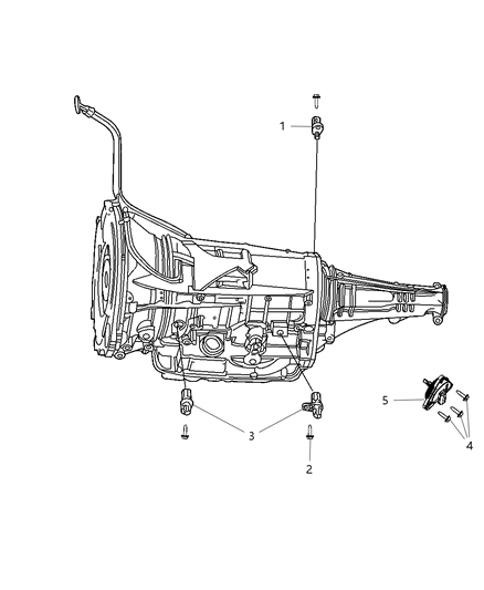 2013 Jeep Grand Cherokee Sensors - Drivetrain Diagram