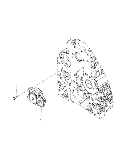 2017 Ram 3500 Pump-Engine Oil Diagram for 68067167AA