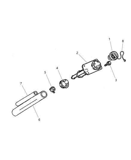 2001 Jeep Grand Cherokee Hose-Fuel Tank Vent Diagram for 52100073AC