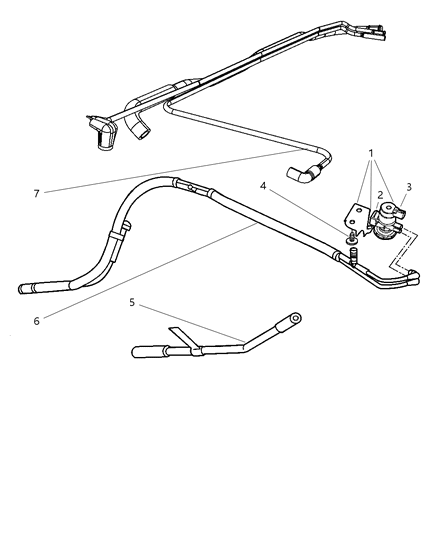 2002 Dodge Ram 1500 Emission Control Vacuum Harness Diagram