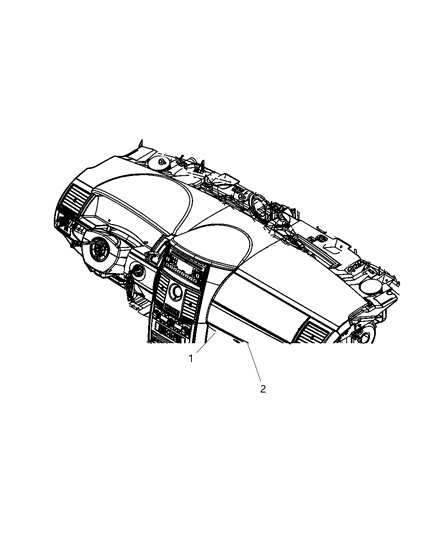 2008 Chrysler Town & Country Instrument Panel Diagram