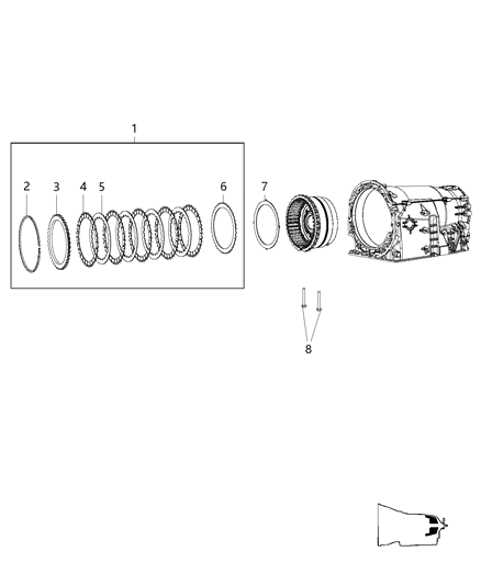 2010 Jeep Liberty B2 Clutch Assembly Diagram 1