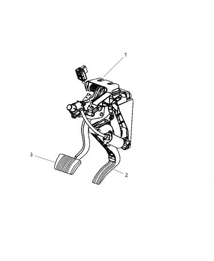 2008 Chrysler Pacifica Accelerator Pedal & Related Diagram