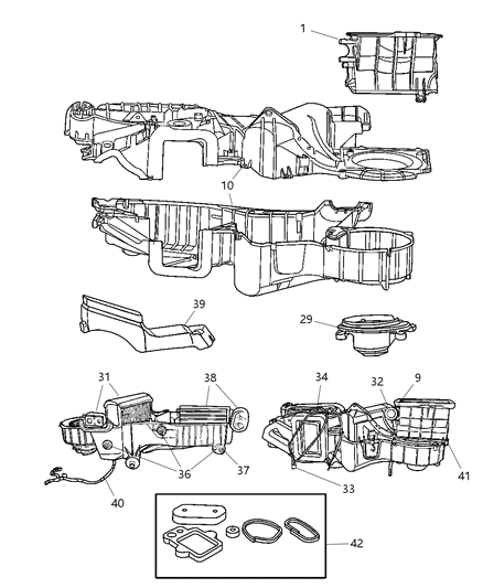 2003 Chrysler PT Cruiser Wiring-A/C And Heater Diagram for 5102964AA