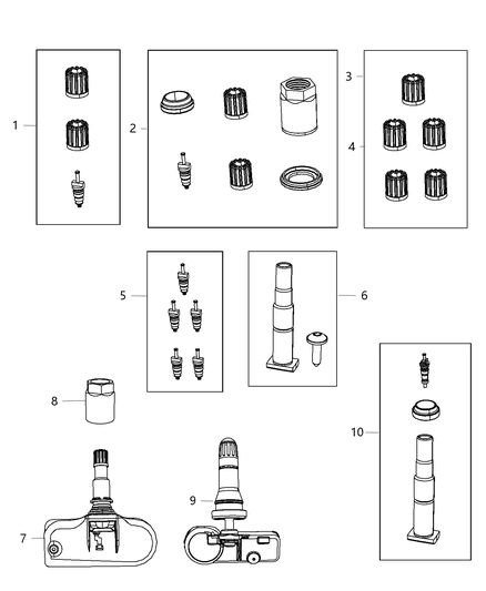 2014 Dodge Challenger Tire Monitoring System Diagram