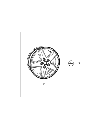 2015 Jeep Compass Wheel Kit Diagram