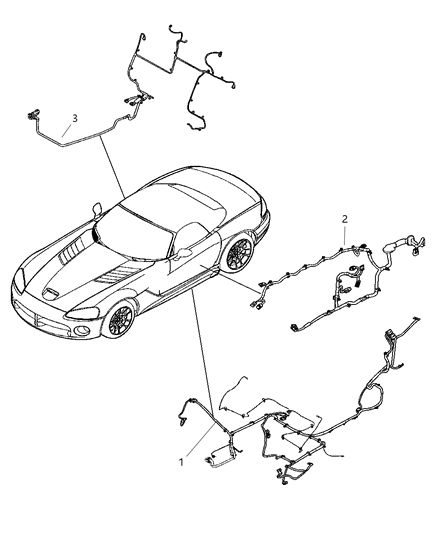 2005 Dodge Viper Wiring - Body & Accessories Diagram