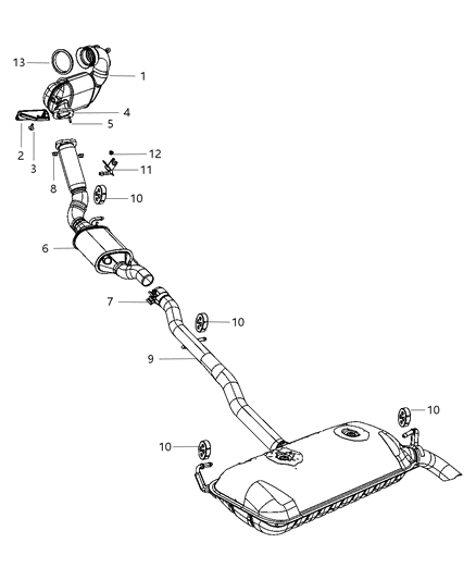 2013 Jeep Patriot Exhaust System Diagram 2