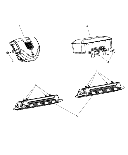 2016 Dodge Dart Air Bags Front Diagram