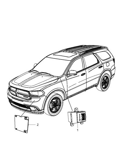 2013 Dodge Durango Modules, Lighting Diagram