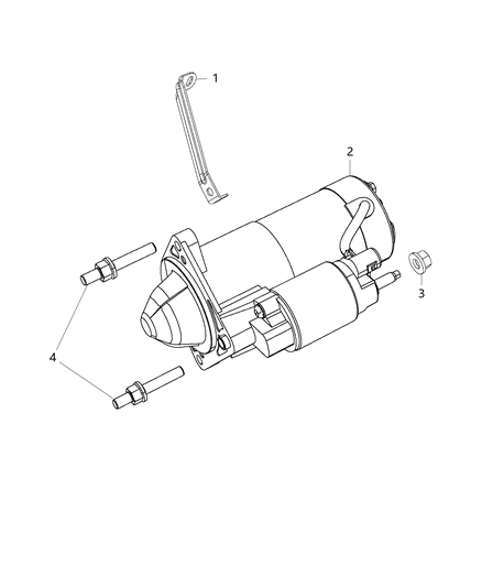 2015 Dodge Journey Engine Starter Diagram for 56029591AB