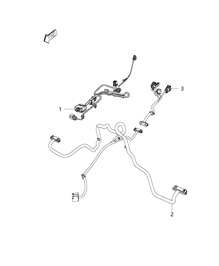 2018 Jeep Grand Cherokee Wiring-Console Diagram for 68237144AB