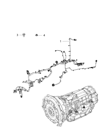 2019 Ram 3500 Wiring-Transmission Diagram for 68358730AD