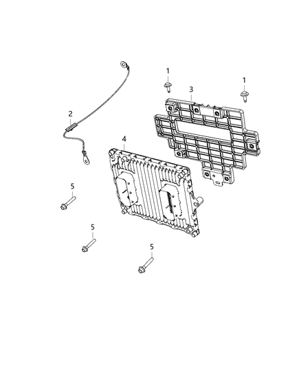 2021 Ram 1500 Modules, Engine Compartment Diagram 4