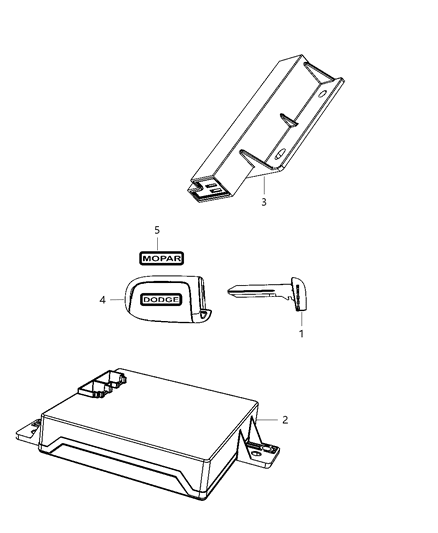 2013 Dodge Charger Receiver-Hub Diagram for 68172585AA