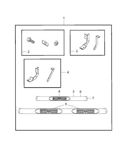 2008 Dodge Ram 4500 Step-Right Side Diagram for 5183062AB