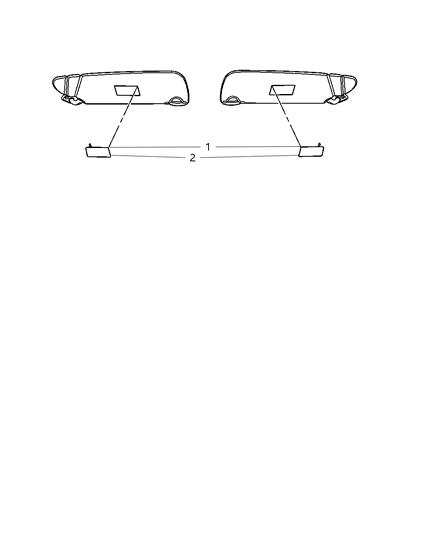 2012 Dodge Journey Visor - Interior Diagram