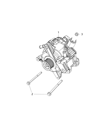 2018 Jeep Wrangler Starter-Belt Driven Diagram for 5185014AE