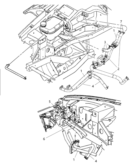 2010 Dodge Viper Hose-COOLANT Bottle Supply Diagram for 5030734AC