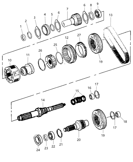 2004 Dodge Ram 1500 Gear Train Diagram 3