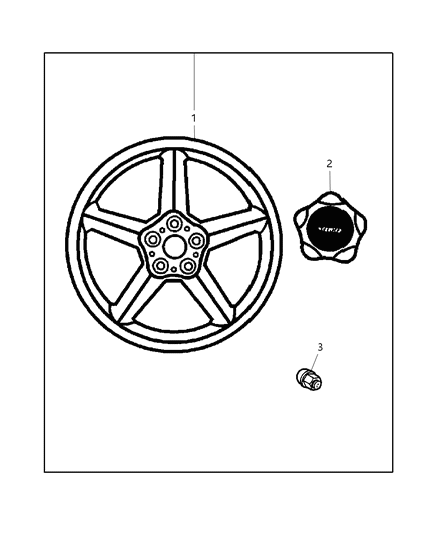 2006 Chrysler PT Cruiser Wheel Kit Diagram