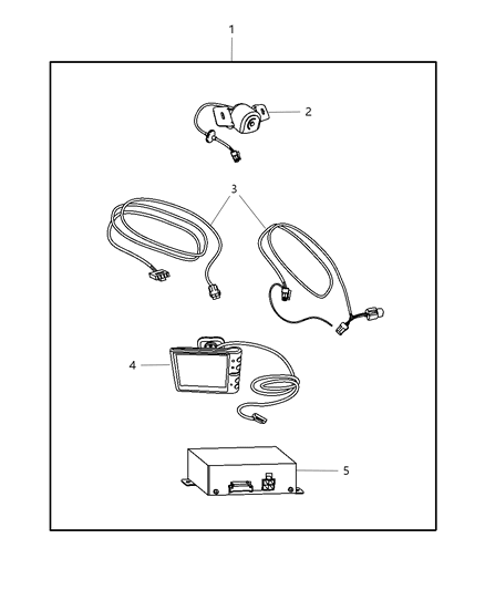 2009 Chrysler Aspen Camera - Back Up Diagram