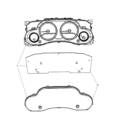 2017 Jeep Wrangler Cluster-Instrument Panel Diagram for 68305170AA