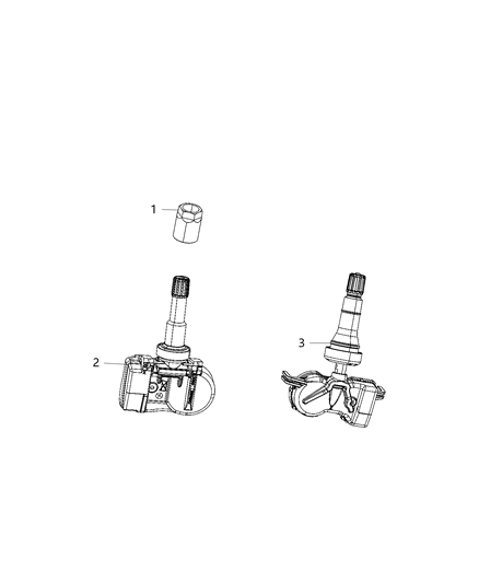 2019 Dodge Durango Sensors, Tire Pressure Diagram