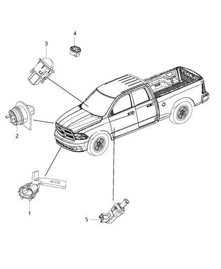 2014 Ram 3500 Sensors Body Diagram