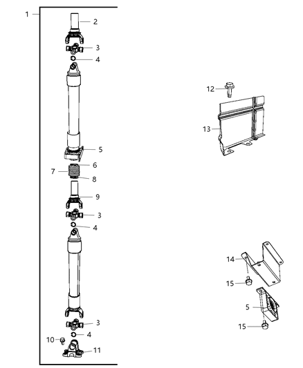 2011 Ram Dakota Shaft - Drive Diagram 4