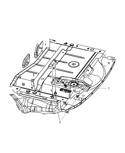 2007 Dodge Nitro WINCH-Spare Tire Carrier Diagram for 55113028AE