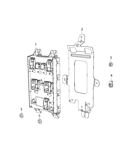 2021 Ram 1500 Modules, Body Diagram 4