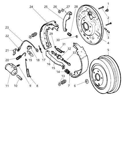 2002 Dodge Ram Van Bolt-HEXAGON Lock Diagram for 6034884