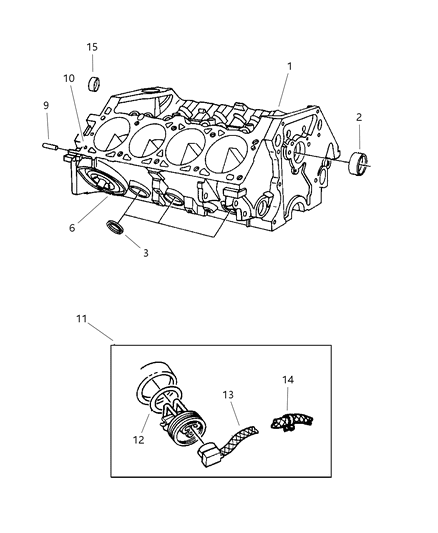 1999 Dodge Ram Van Cylinder Block Diagram 3