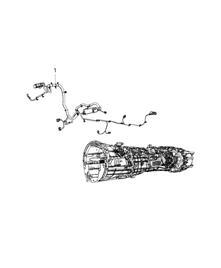 2018 Jeep Wrangler Transmission Diagram for 68354168AC