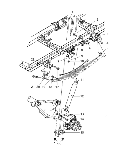 2008 Dodge Ram 5500 SHACKLE-Spring Diagram for 52855648AC