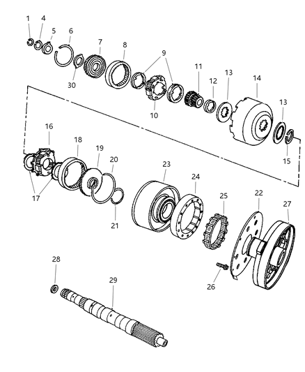 1997 Dodge Dakota Clutch Front & Rear Diagram 2